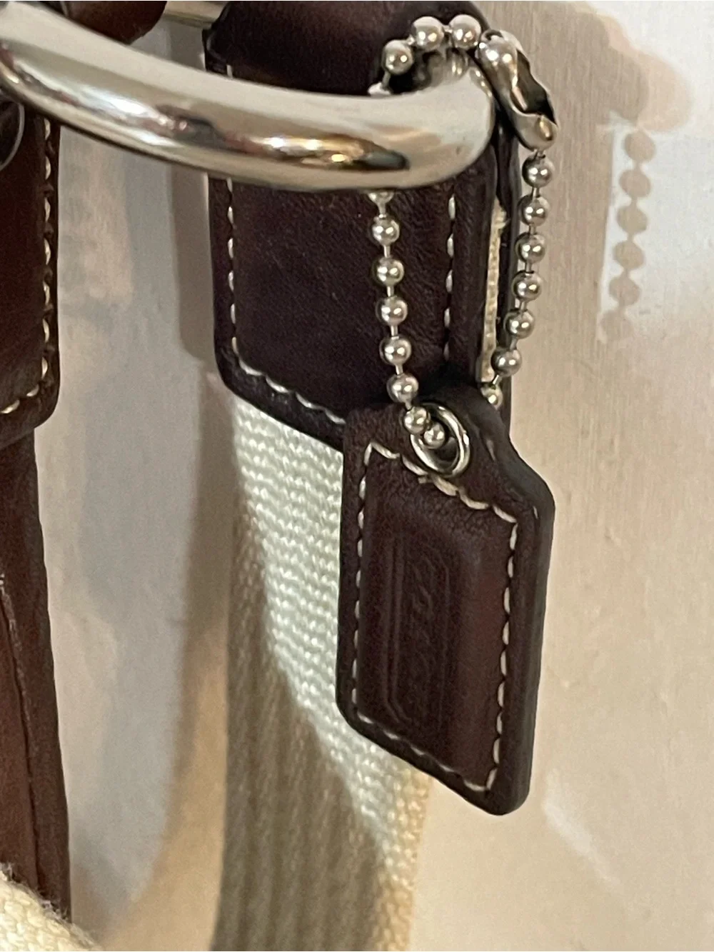 Coach Hamilton Pebbled Leather Crossbody in Brown